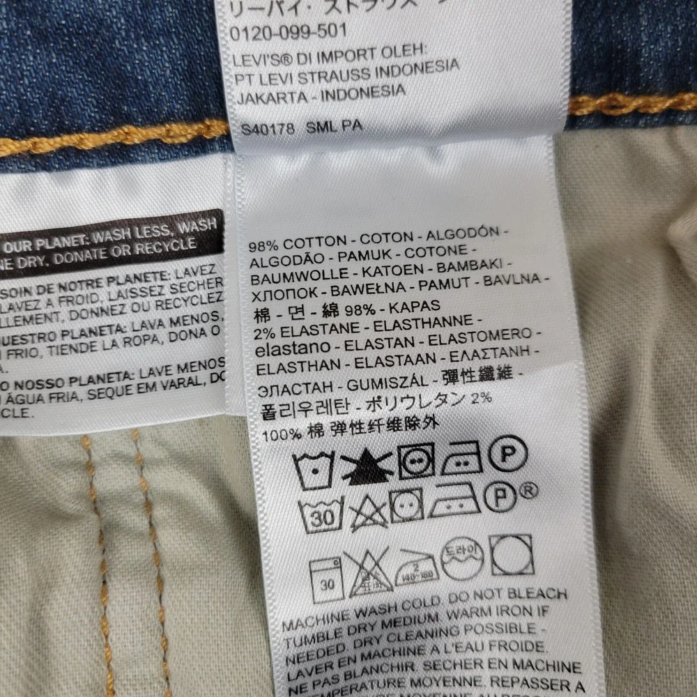 Levis 559 Relaxed Straight Jeans Mens 42 x 30 Measures 40 x 29 Blue Cotton Blend